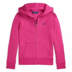 POLO by Ralph Lauren Kids Pink Hoodie Full Zip Sz 12-14 Large